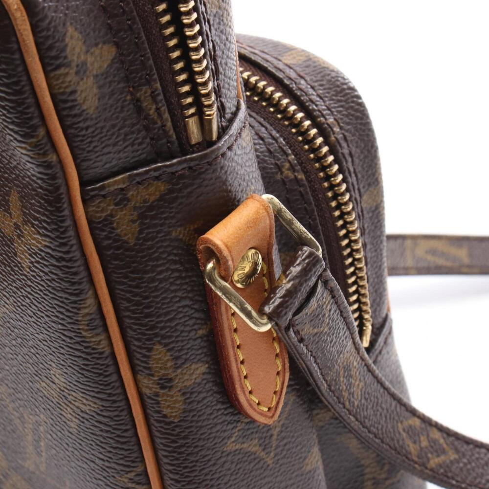 LOUIS VUITTON Authentic Brown Monogram Leather Shoulder Bag - Picture 10 of 10